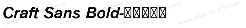 Craft Sans Bold字体转换